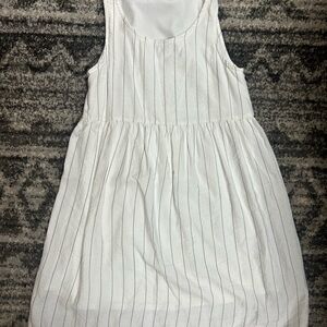 Altar'd State White and Gray Striped Women’s Dress